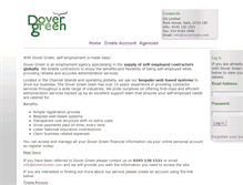 Tablet Screenshot of dovergreen.com